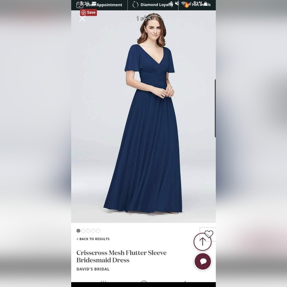 Davids Bridal Bridesmaid Dress - Picture 1 of 5